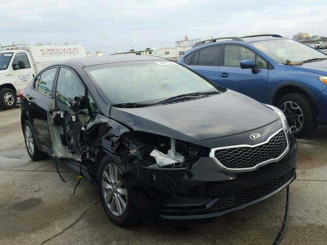 KNAFX4A6XE5217739 - 2014 KIA FORTE LX BLACK photo 1