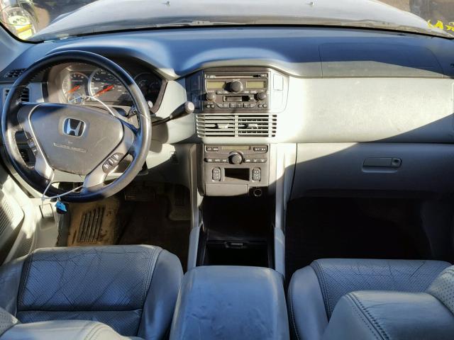 2HKYF18594H597780 - 2004 HONDA PILOT EXL BLUE photo 9