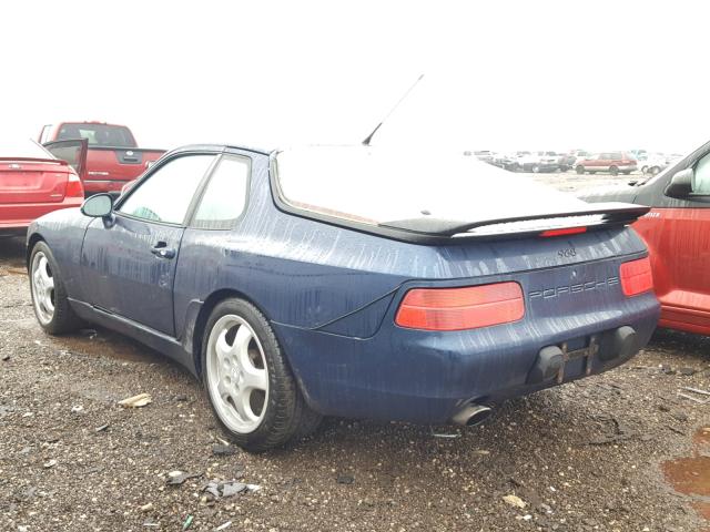 WP0AA296XPS820556 - 1993 PORSCHE 968 BLUE photo 3