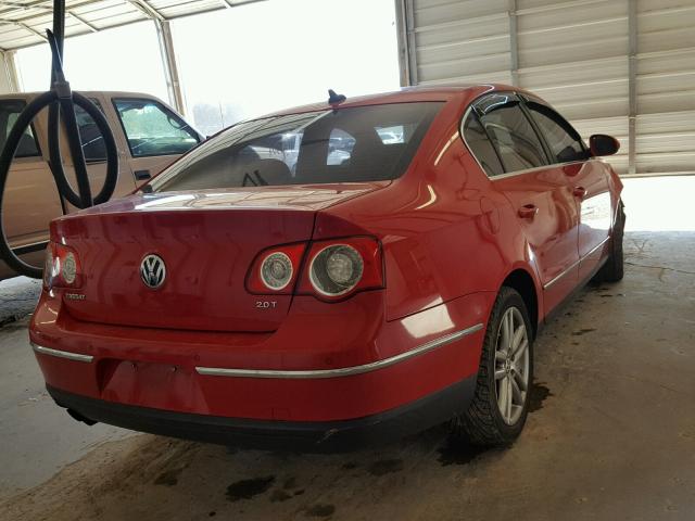 WVWEK73C08E022965 - 2008 VOLKSWAGEN PASSAT LUX RED photo 4