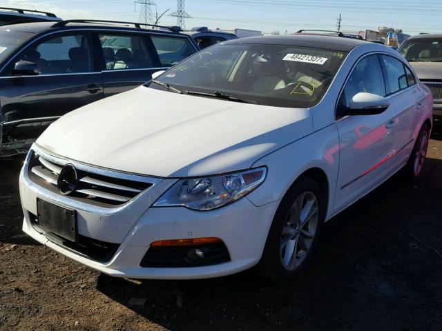 WVWHL73C79E525694 - 2009 VOLKSWAGEN CC LUXURY WHITE photo 2