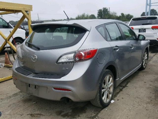 JM1BL1H69A1128330 - 2010 MAZDA 3 S SILVER photo 4