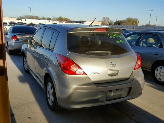 3N1BC1CP3BL376294 - 2011 NISSAN VERSA S GRAY photo 3