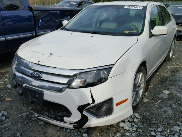 3FAHP0JA7BR185985 - 2011 FORD FUSION SEL WHITE photo 2