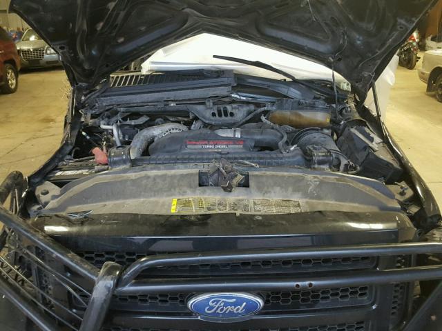 1FTWW31P97EA92647 - 2007 FORD F350 SRW S BLACK photo 7