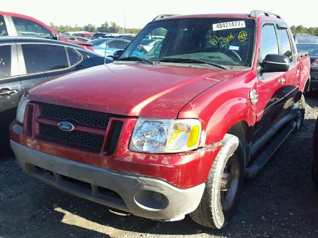 1FMZU67E82UB24637 - 2002 FORD EXPLORER S RED photo 2