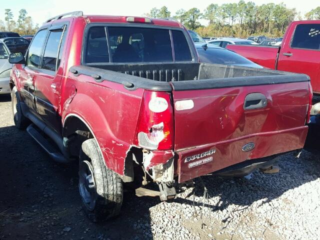 1FMZU67E82UB24637 - 2002 FORD EXPLORER S RED photo 3
