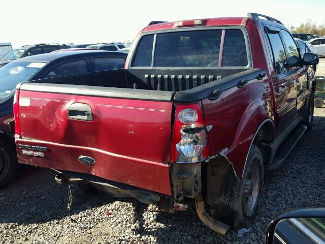 1FMZU67E82UB24637 - 2002 FORD EXPLORER S RED photo 4