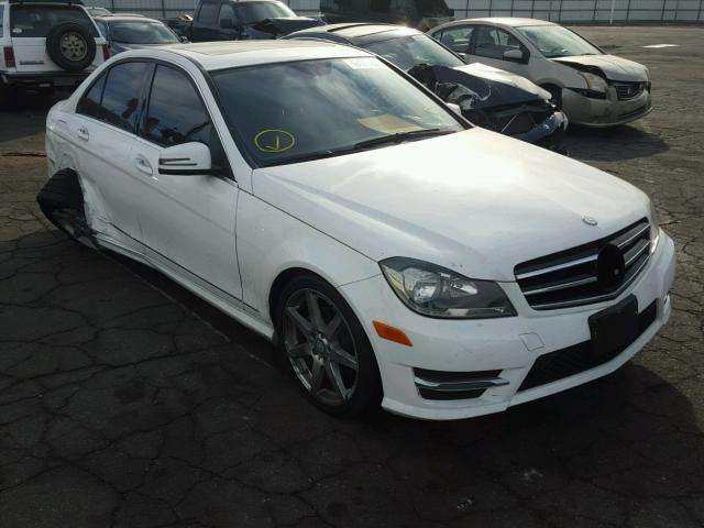 WDDGF4HB8EA961947 - 2014 MERCEDES-BENZ C 250 WHITE photo 1