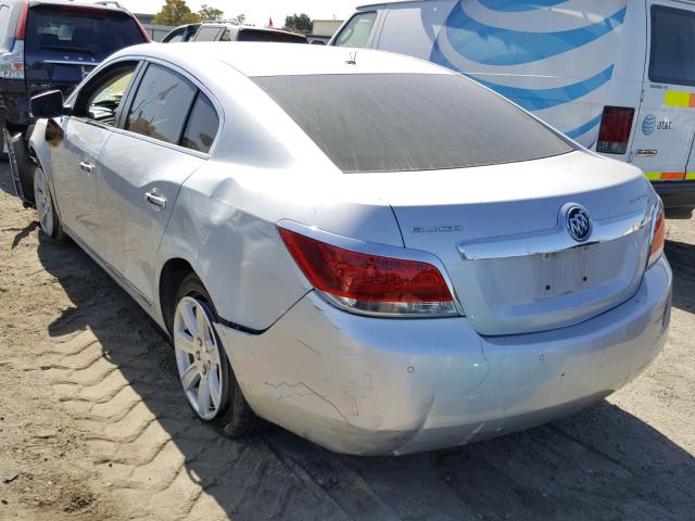 1G4GC5EG1AF186019 - 2010 BUICK LACROSSE C SILVER photo 3