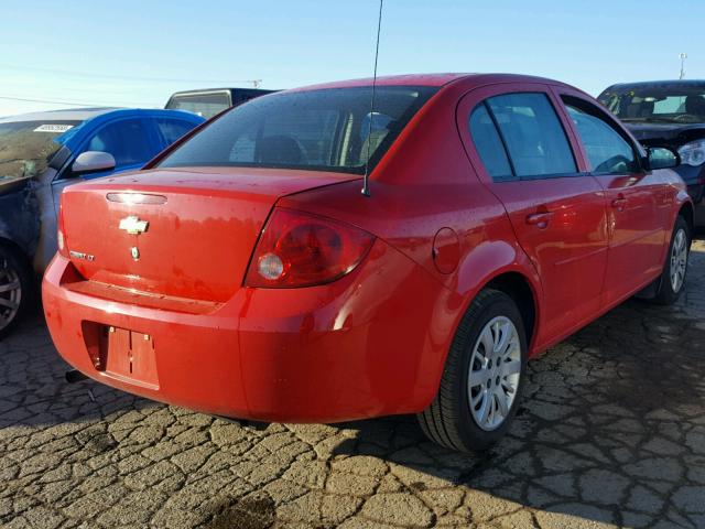 1G1AD5F54A7211101 - 2010 CHEVROLET COBALT 1LT RED photo 4