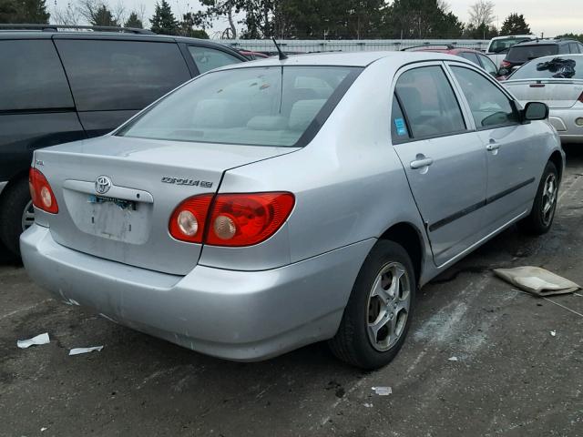 1NXBR32EX5Z428565 - 2005 TOYOTA COROLLA CE SILVER photo 4