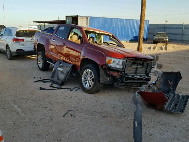 1GTG5CE38F1190086 - 2015 GMC CANYON SLT MAROON photo 1