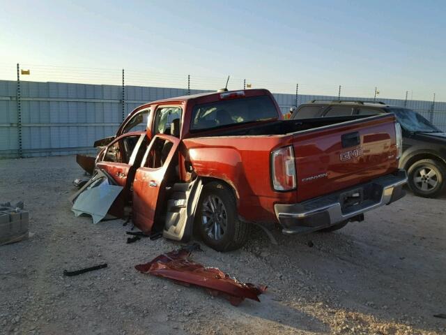 1GTG5CE38F1190086 - 2015 GMC CANYON SLT MAROON photo 3