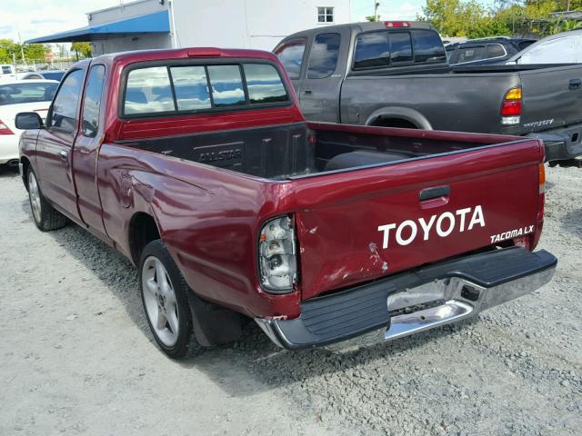 4TAVL52N4VZ226611 - 1997 TOYOTA TACOMA XTR RED photo 3