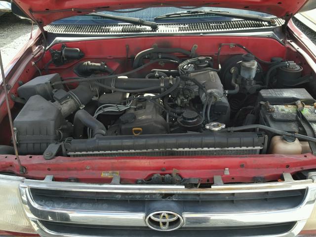 4TAVL52N4VZ226611 - 1997 TOYOTA TACOMA XTR RED photo 7