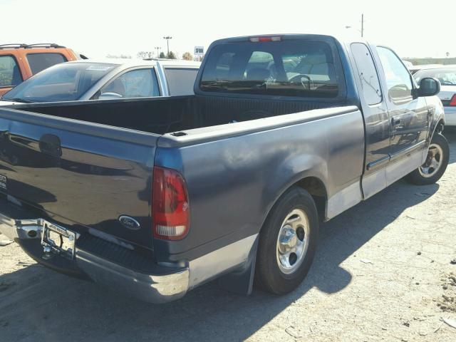 1FTZX17271KC64547 - 2001 FORD F150 BLUE photo 4