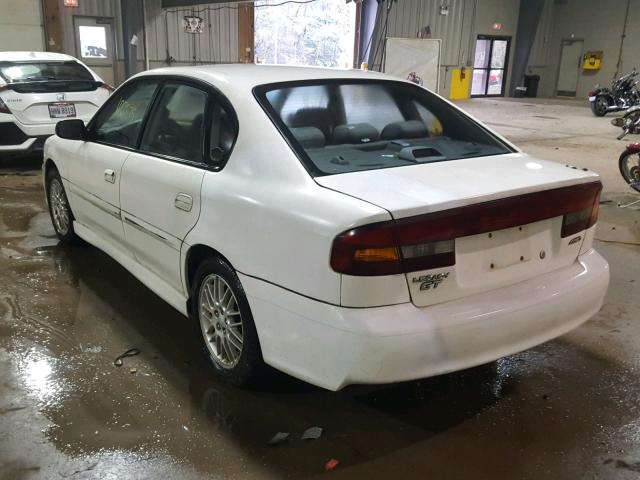 4S3BE645XY7205573 - 2000 SUBARU LEGACY GT WHITE photo 3