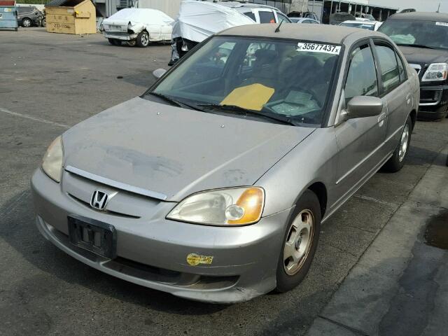 JHMES96653S029212 - 2003 HONDA CIVIC HYBR TAN photo 2