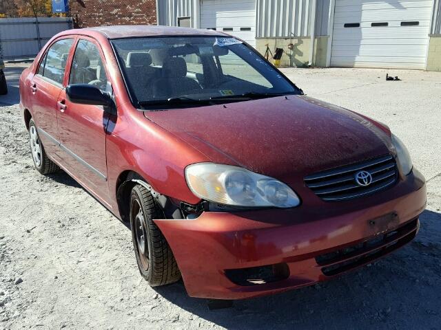 2T1BR32E93C002882 - 2003 TOYOTA COROLLA CE RED photo 1