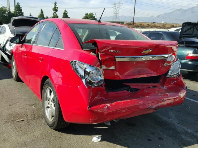 1G1PC5SB2E7119242 - 2014 CHEVROLET CRUZE LT RED photo 3