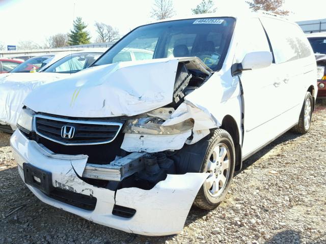 2HKRL18942H577823 - 2002 HONDA ODYSSEY EX WHITE photo 2