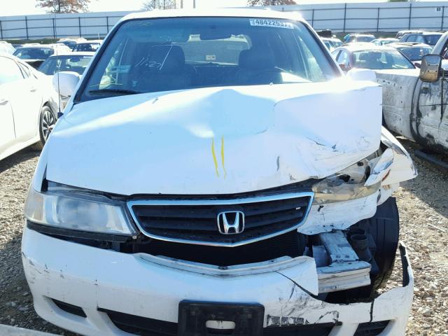 2HKRL18942H577823 - 2002 HONDA ODYSSEY EX WHITE photo 7