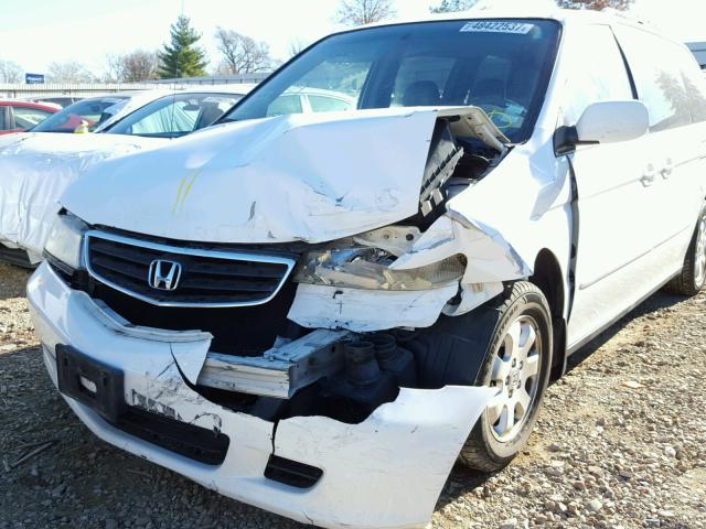 2HKRL18942H577823 - 2002 HONDA ODYSSEY EX WHITE photo 9