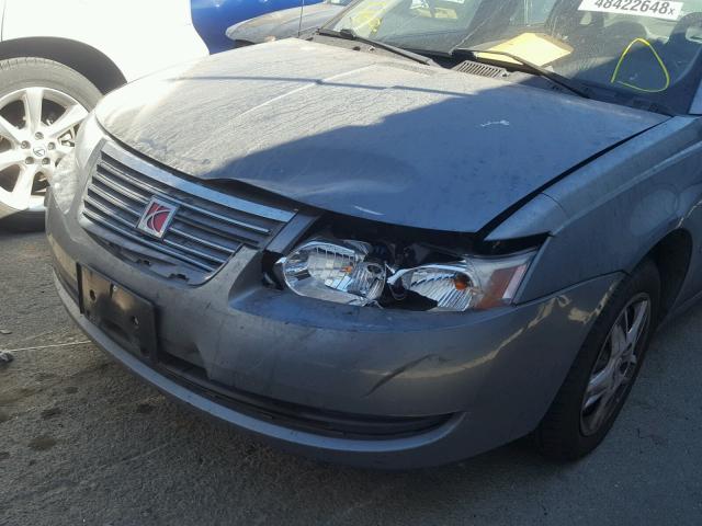 1G8AJ55F07Z208584 - 2007 SATURN ION LEVEL SILVER photo 9