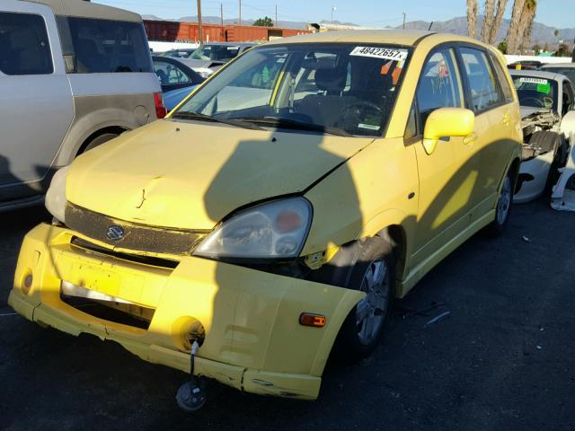 JS2RC41H035204014 - 2003 SUZUKI AERIO SX YELLOW photo 2