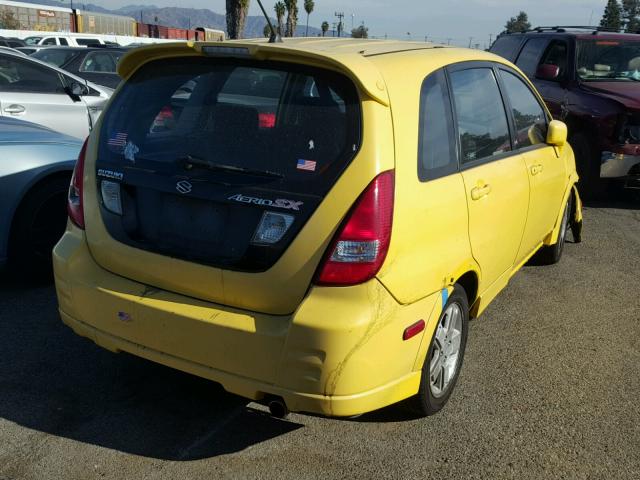 JS2RC41H035204014 - 2003 SUZUKI AERIO SX YELLOW photo 4