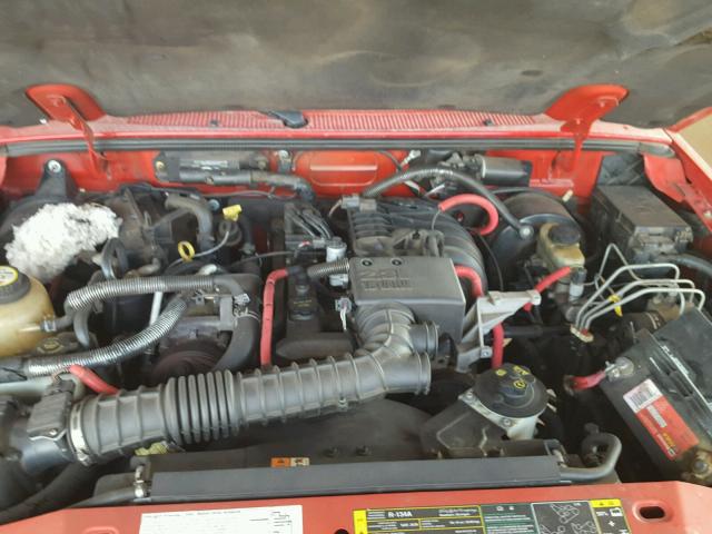 1FTYR10D93PB10591 - 2003 FORD RANGER RED photo 7