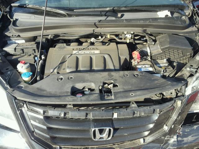 5FNRL3H62AB058736 - 2010 HONDA ODYSSEY EX BLACK photo 7