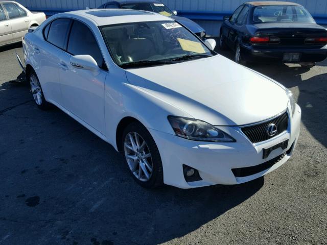 JTHCE5C20B5001212 - 2011 LEXUS IS 350 WHITE photo 1