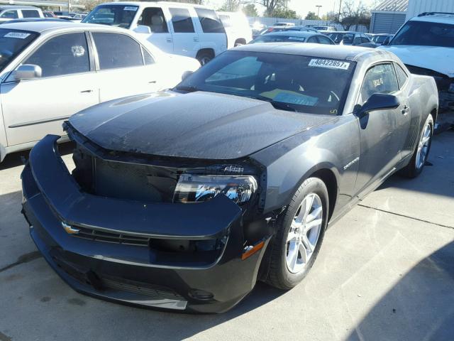 2G1FB1E3XF9135491 - 2015 CHEVROLET CAMARO LS BLACK photo 2