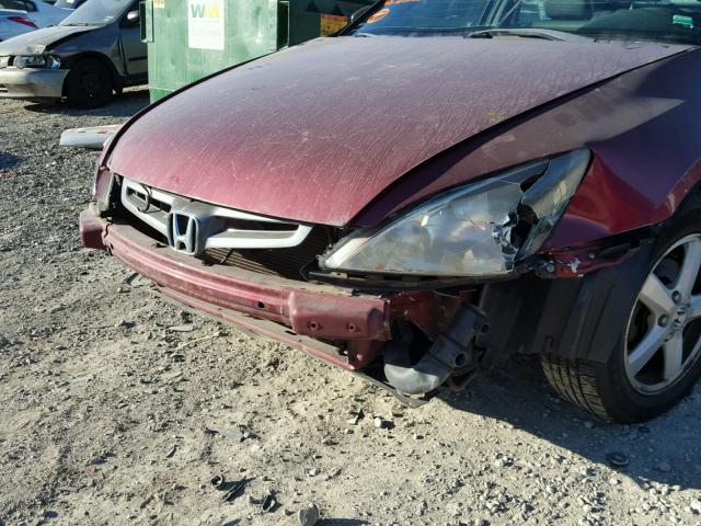 1HGCM56673A125152 - 2003 HONDA ACCORD EX BURGUNDY photo 9