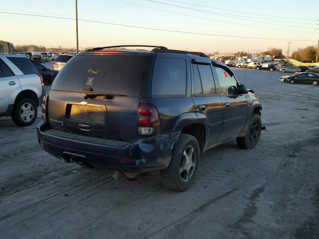 1GNDS13S382137990 - 2008 CHEVROLET TRAILBLAZE BLUE photo 4