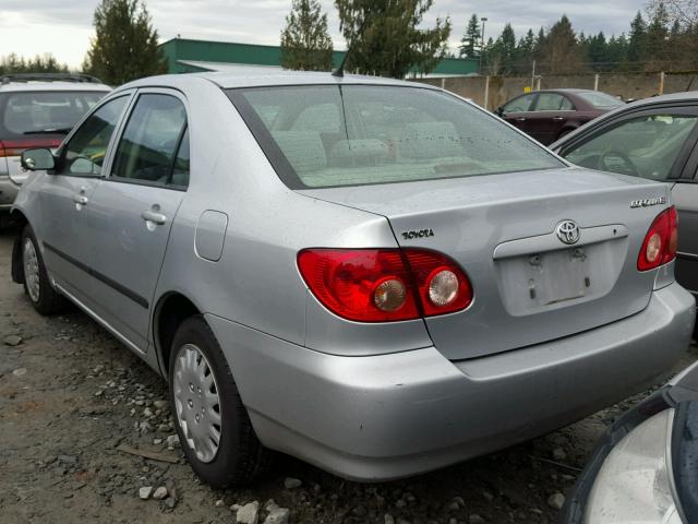 JTDBR32E860071674 - 2006 TOYOTA COROLLA CE SILVER photo 3