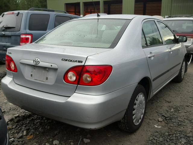 JTDBR32E860071674 - 2006 TOYOTA COROLLA CE SILVER photo 4