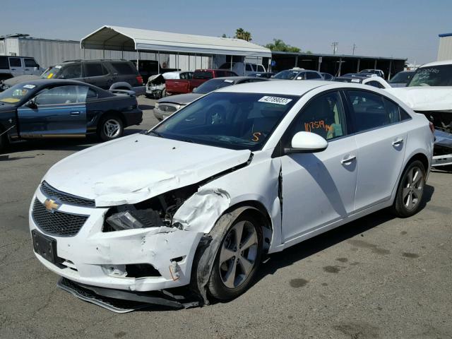 1G1PH5S92B7294651 - 2011 CHEVROLET CRUZE LTZ WHITE photo 2