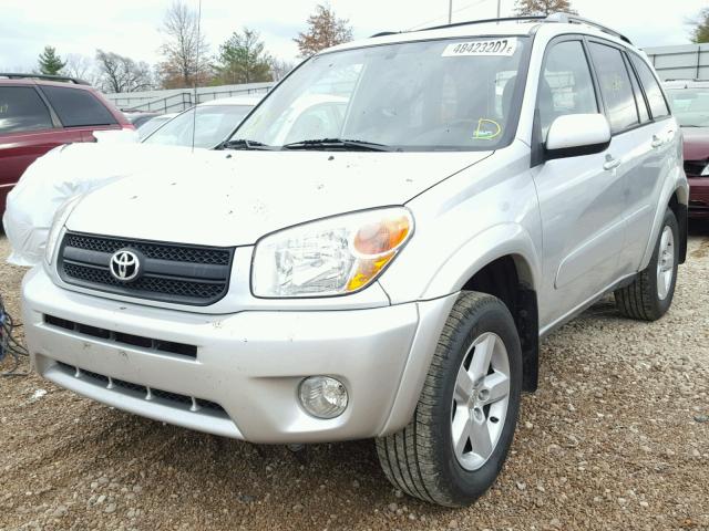 JTEHD20V740036283 - 2004 TOYOTA RAV4 SILVER photo 2