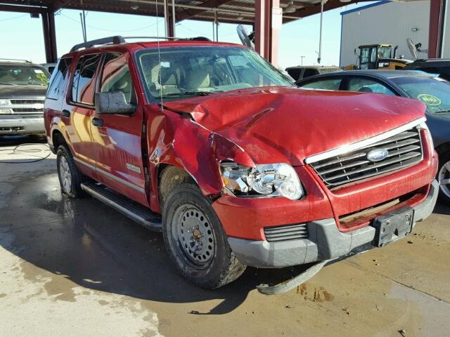 1FMEU62EX6ZA06989 - 2006 FORD EXPLORER X RED photo 1