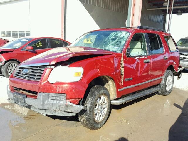 1FMEU62EX6ZA06989 - 2006 FORD EXPLORER X RED photo 2