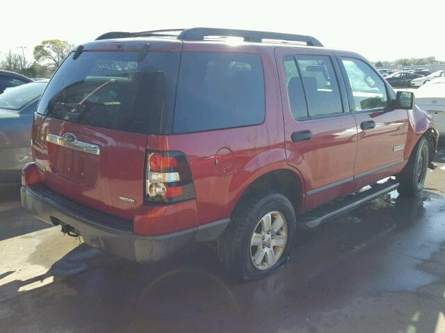 1FMEU62EX6ZA06989 - 2006 FORD EXPLORER X RED photo 4