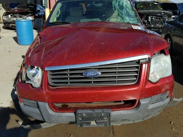 1FMEU62EX6ZA06989 - 2006 FORD EXPLORER X RED photo 7