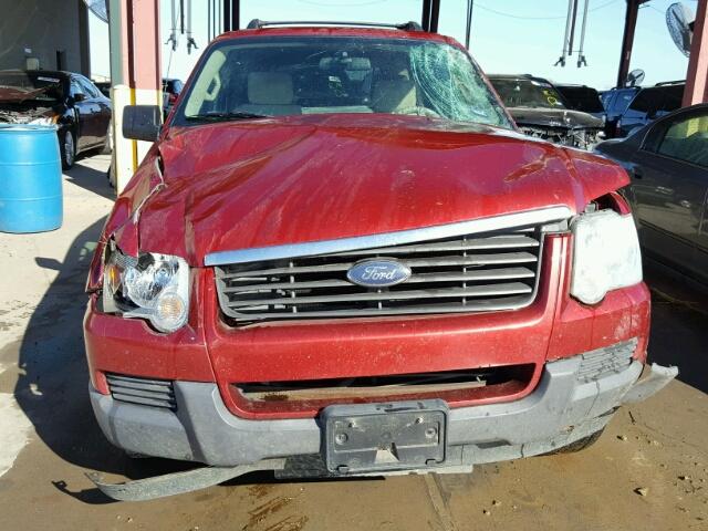 1FMEU62EX6ZA06989 - 2006 FORD EXPLORER X RED photo 9
