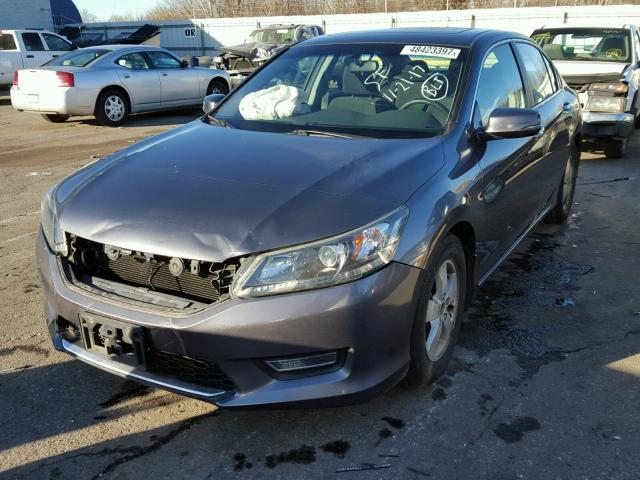 1HGCR2F72DA219384 - 2013 HONDA ACCORD EX GRAY photo 2