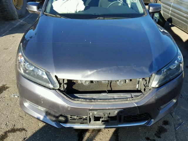 1HGCR2F72DA219384 - 2013 HONDA ACCORD EX GRAY photo 9