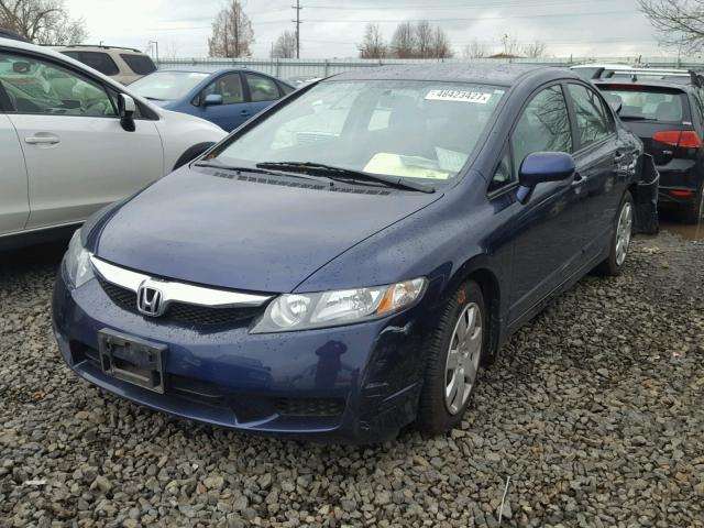 19XFA1F53AE053154 - 2010 HONDA CIVIC LX BLUE photo 2