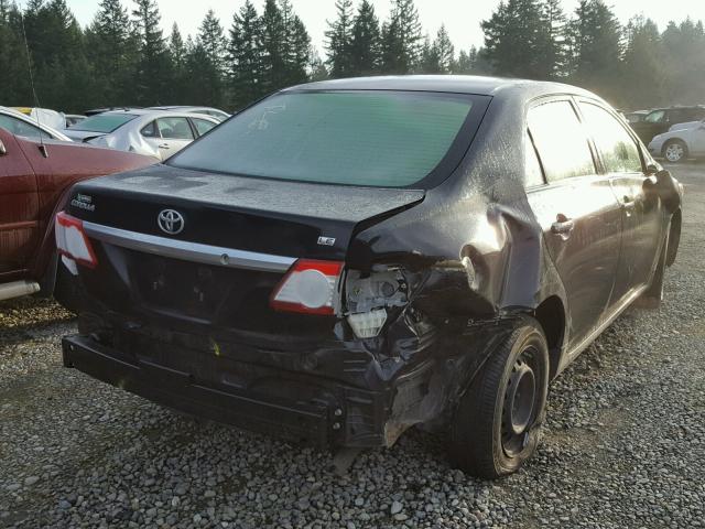 JTDBU4EE5B9132758 - 2011 TOYOTA COROLLA BA BLACK photo 4